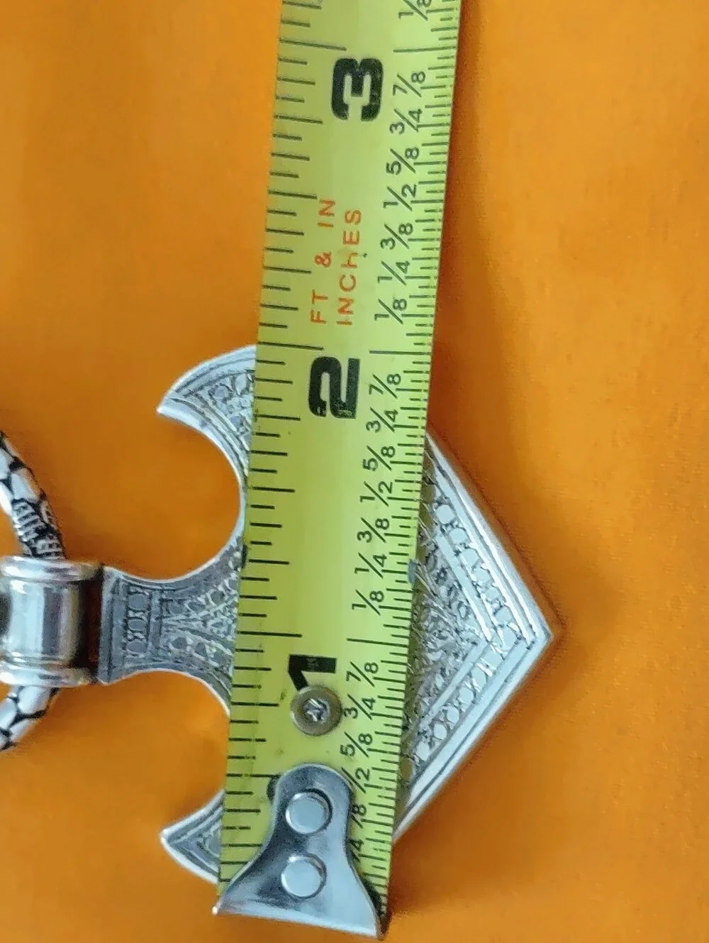Handcrafted 925 SS Tribal Pendant With Necklace